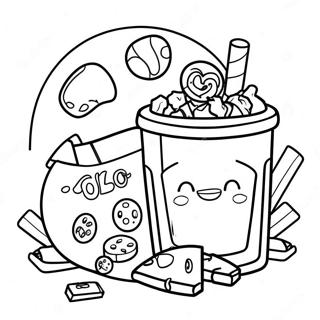 Movie Night Coloring Page | Movie Night coloring page