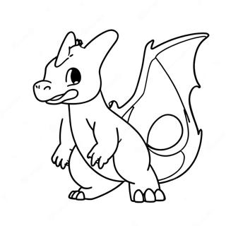 Charizard in Flight Coloring Page | Pokemon for Adults coloring page