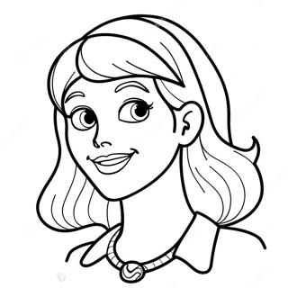 Daphne from Scooby Doo Coloring Page | Scooby Doo Daphne coloring page
