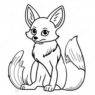 Fennec Fox Coloring Page | Fennec Fox coloring page