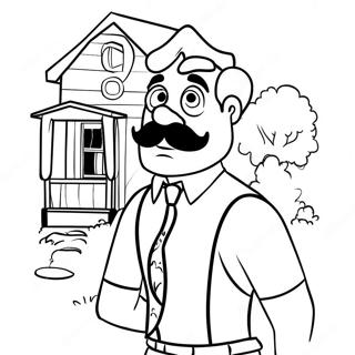 Hello Neighbor Coloring Page | Hello Neighbor coloring page