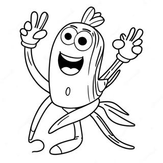 Adventurous Forky Coloring Page | Forky coloring page
