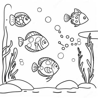 Connect the Dots Underwater Scene Coloring Page | Connect the Dots coloring page