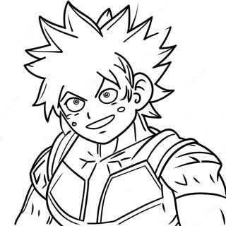 Bakugo Coloring Page | Bakugo coloring page