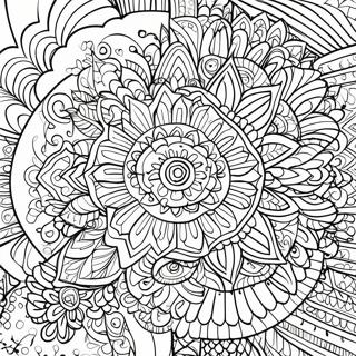 Black Background Mandala Coloring Page | Black Background coloring page