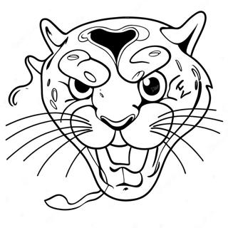 Jacksonville Jaguars Mascot Coloring Page | Jacksonville Jaguars coloring page