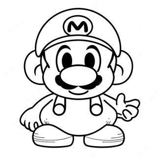 Cappy with Mario Coloring Page | Cappy Mario Odyssey coloring page