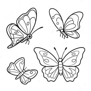 Life Cycle of a Butterfly Coloring Page | Life Cycle coloring page