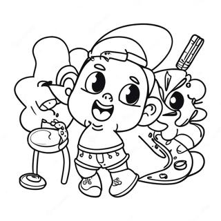 Friday Night Funkin Coloring Page | Friday Night Funkin coloring page