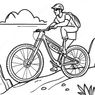 Mountain Bike Coloring Page | Mountain Bike coloring page