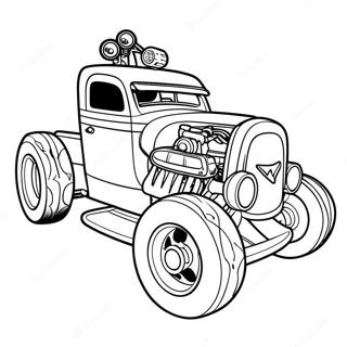 Bone Shaker Hot Wheels Coloring Page | Bone Shaker Hot Wheels coloring page