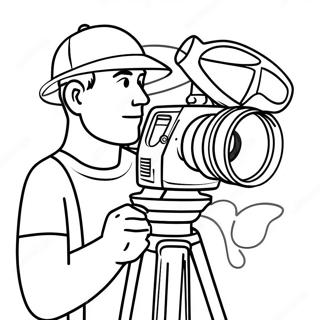 Titan Cameraman Coloring Page | Titan Cameraman coloring page