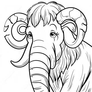 Woolly Mammoth Coloring Page | Woolly Mammoth coloring page