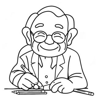 Grandpa Coloring Page | Grandpa coloring page