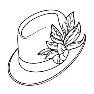 Hat Coloring Page | Hat coloring page
