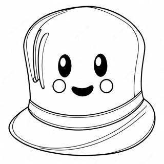 Funny Hat Coloring Page | Hat coloring page