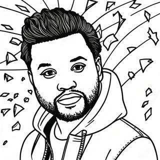 The Weeknd Coloring Page | The Weeknd coloring page
