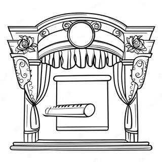 Movie Theater Coloring Page | Movie Theater coloring page