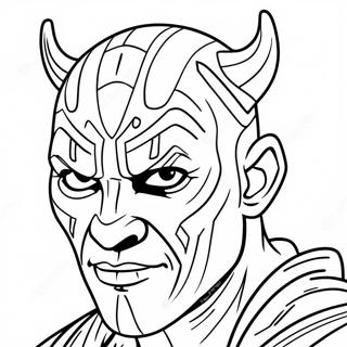 Darth Maul Coloring Page | Darth Maul coloring page