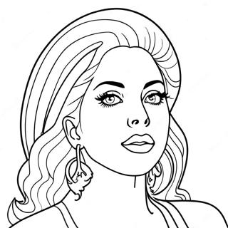 Lady Gaga Coloring Page | Lady Gaga coloring page