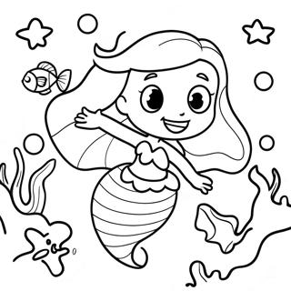 Little Mermaid 2 Underwater Adventure Coloring Page