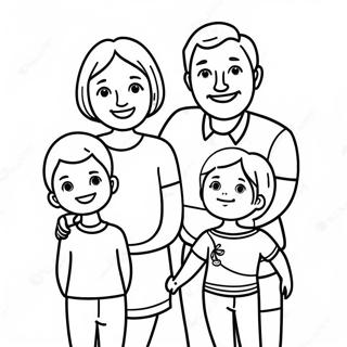 Glad familj tillsammans Målarbild | Jag älskar min familj målarbild