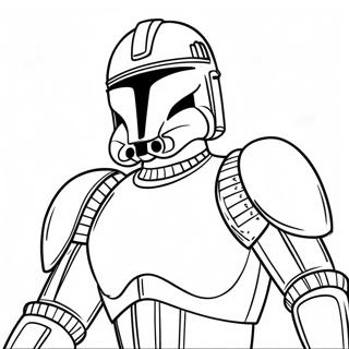 Epic Clone Trooper Battle Coloring Page | Clone Trooper coloring page