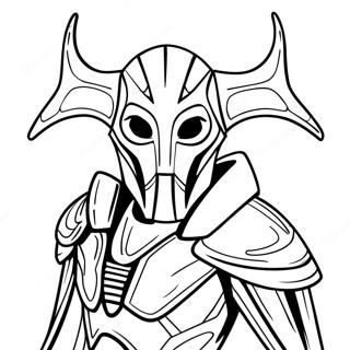 General Grievous Coloring Page | General Grievous coloring page