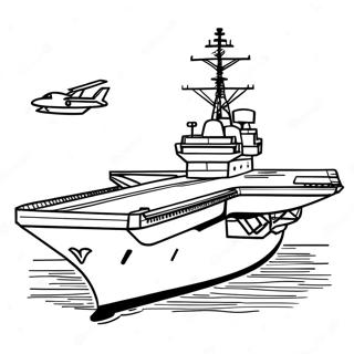 Aircraft Carrier Coloring Page | Aircraft Carrier coloring page