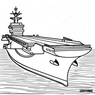 Military Aircraft Carrier Coloring Page | Aircraft Carrier coloring page