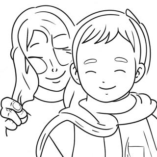 Page à colorier contre le harcèlement | Page de coloriage Anti Harcèlement
