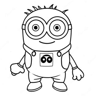 Purple Minion Coloring Page | Purple Minion coloring page
