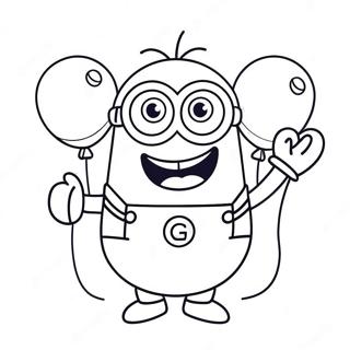 Minion Viola Pagine da Colorare