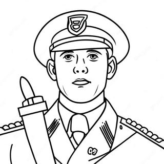 Patriotischer Soldat Ausmalbild | Danke für Ihren Dienst Ausmalbild