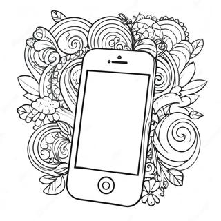 iPhone Coloring Page | iPhone coloring page