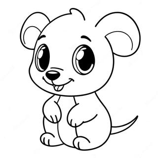 Cute Disney Baby Animals Coloring Page | Disney Baby coloring page