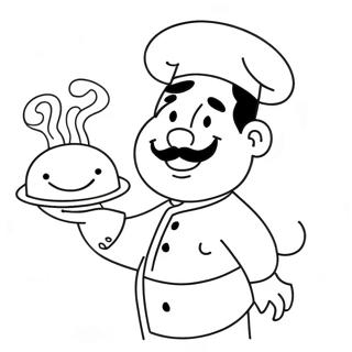 Chef Coloring Page | Chef coloring page