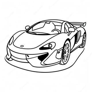 McLaren Sports Car Coloring Page | McLaren coloring page
