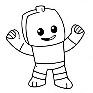 Roblox Bacon Character Coloring Page | Roblox Bacon coloring page