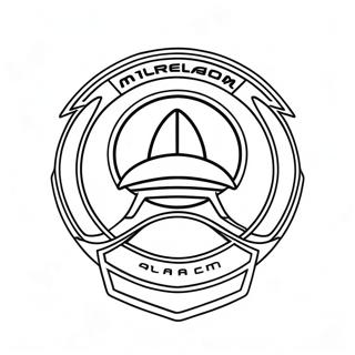 McLaren Racing Team Logo Coloring Page | McLaren coloring page
