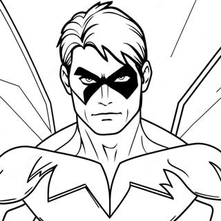 Nightwing Coloring Page | Nightwing coloring page