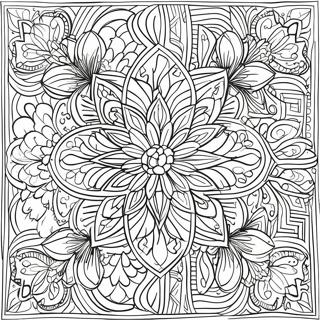 Beautiful Islamic Patterns Coloring Page | Islamic coloring page