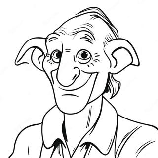 BFG Giant with Friendly Smile Coloring Page | BFG coloring page