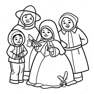 Las Posadas Coloring Page | Las Posadas coloring page