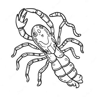 Scorpio Constellation Coloring Page | Scorpio coloring page