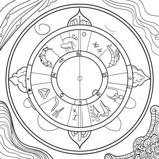 Astrology Coloring Page | Astrology coloring page