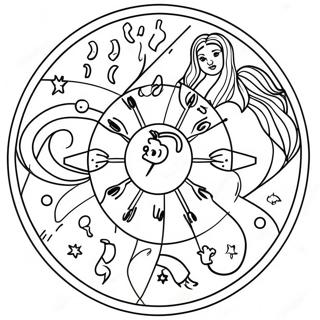 Zodiac Signs Coloring Page | Astrology coloring page