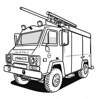 Swat Truck Coloring Page | Swat Truck coloring page
