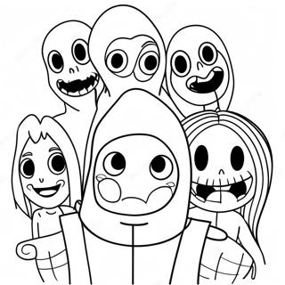 Creepypasta Characters Coloring Page | Creepypasta coloring page