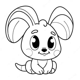 Cute Cartoon Ear Coloring Page | Ear coloring page